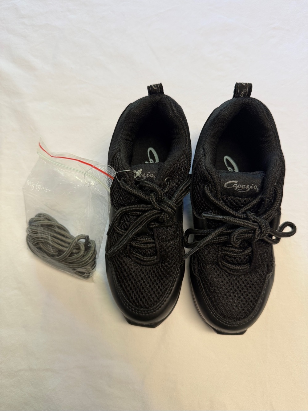 Capezio Kids Fierce Dansneaker DS11C Black Split-Sole Tech-Mesh Dance Shoes 1 M